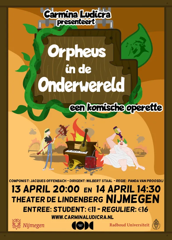 Poster Orpheus in de onderwereld